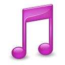 Sidebar Music Purple Icon 128x128 png